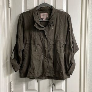 Zip Up Army Green Jacket